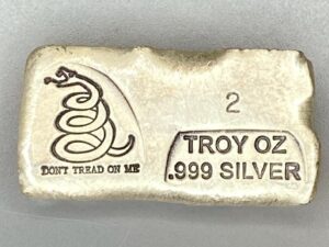 2 Troy Ounce Bar - Don't Tread On Me