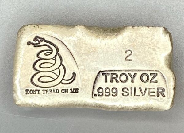 2 Troy Ounce Bar - Don't Tread On Me