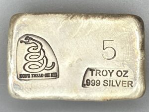 5 Troy Ounce Bar - Don't Tread On Me