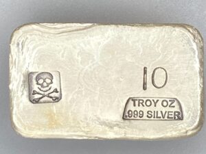 10 Troy Ounce Bar - Skull & Bones