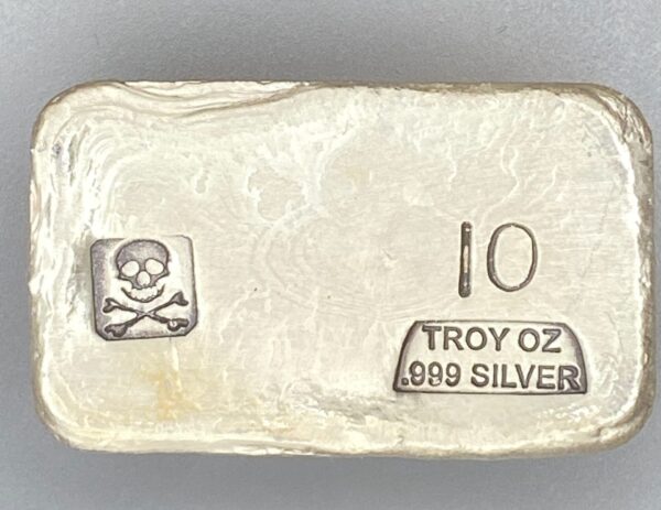 10 Troy Ounce Bar - Skull & Bones