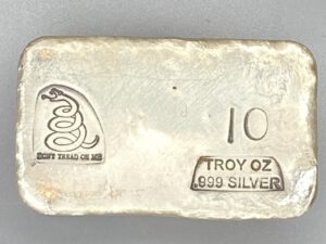 10 Troy Ounce Bar - Don't Tread On Me